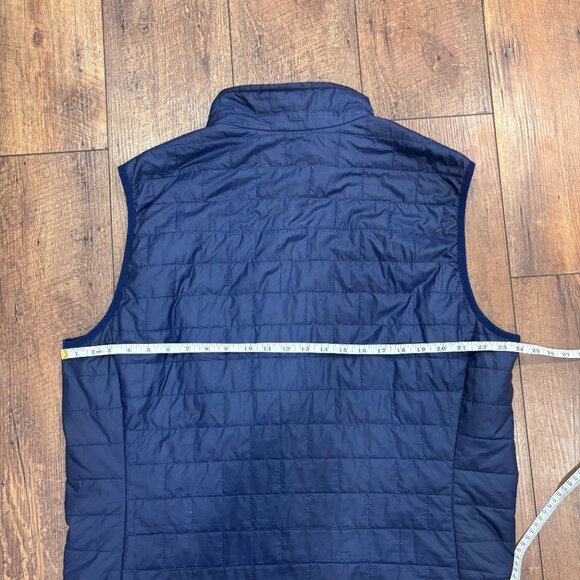 Men's Size XL Patagonia Nano Puff Vest Full Zip Insulated Navy Blue Jacket READ - Picture 8 of 11